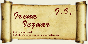Irena Vezmar vizit kartica